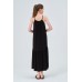 ASKILI OVERSIZE RAHAT KESİM GÜNLÜK-SAHİL- BEACH PLAJ SİYAH ELBİSE 
